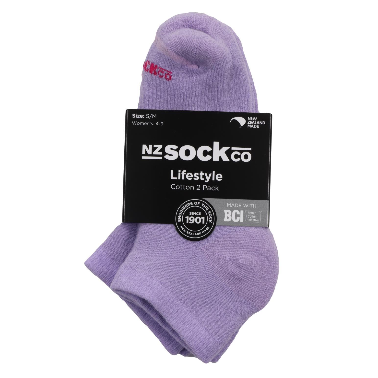 NZ Sock Co BCI Cotton Low Cut Socks - 2 Pack